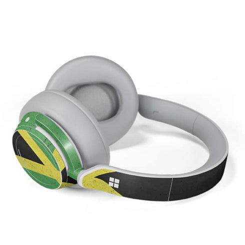 Jamaica Flag Distressed Surface Headphones Skin